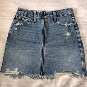 Abercrombie & Fitch Zoe Natural Rise A-Line Skirt